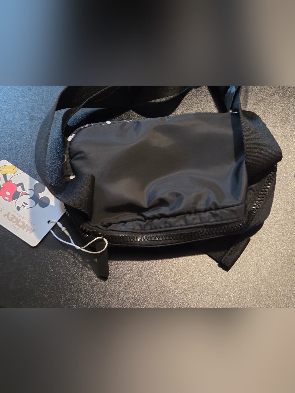 Disney Mickey Black and White Fanny Pack - Picture 4 of 4